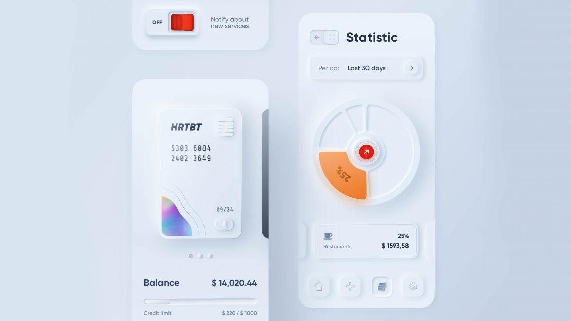 Soft UI / Neumorphism / Neumorphismus